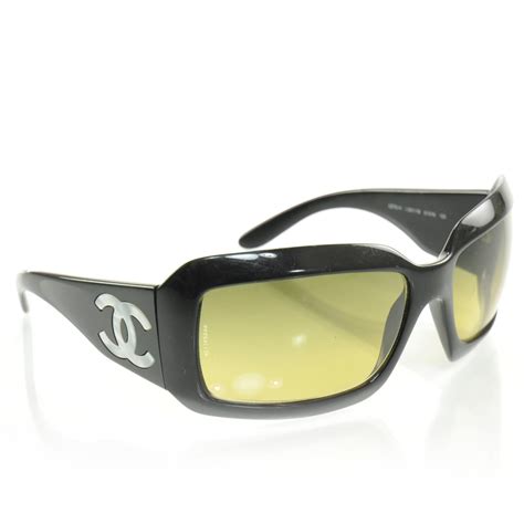 chanel sunglasses mother of pearl black|authentic Chanel sunglasses sale.